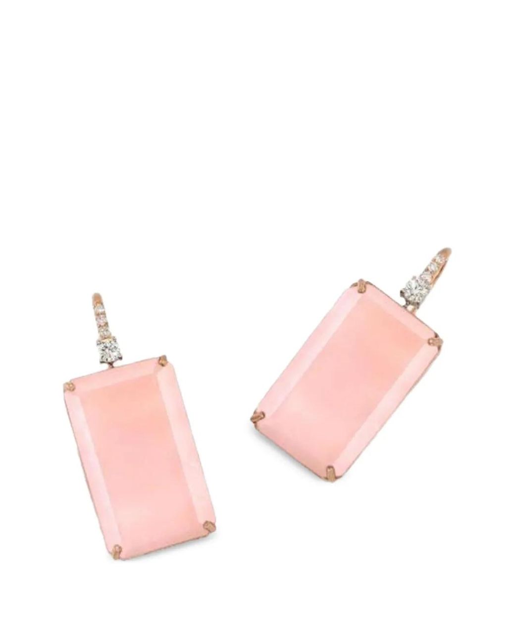 Irene Neuwirth Pink Opal Diamond Earrings