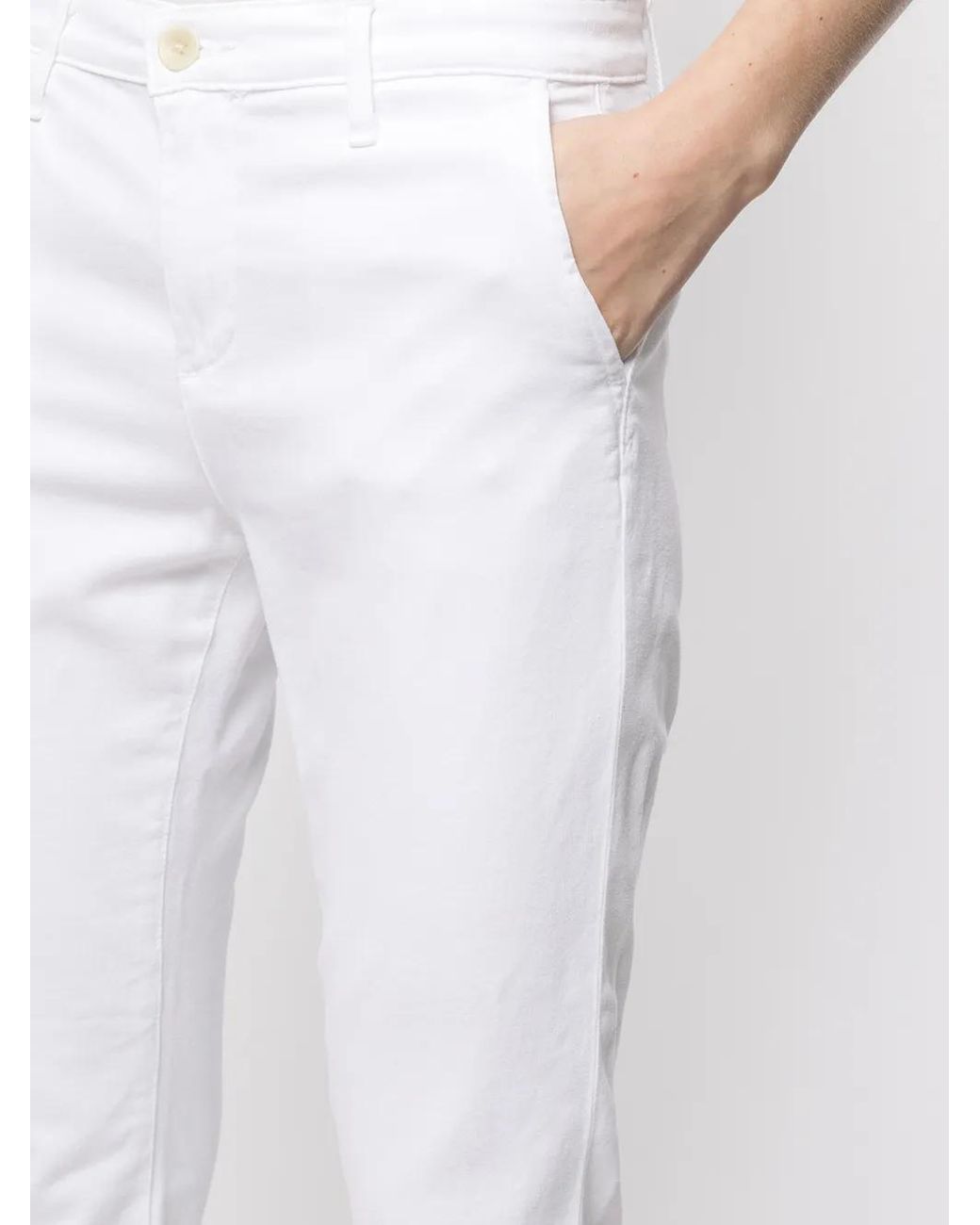 AG Jeans White Caden Cropped Jeans