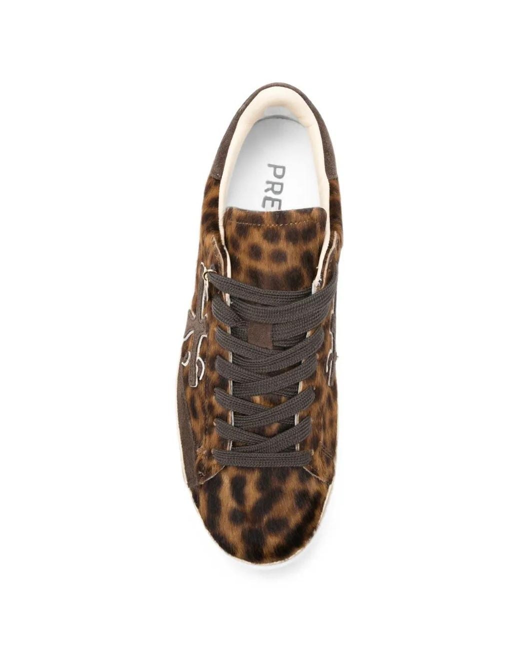 Premiata Brown Stevend Leopard-Print Sneakers