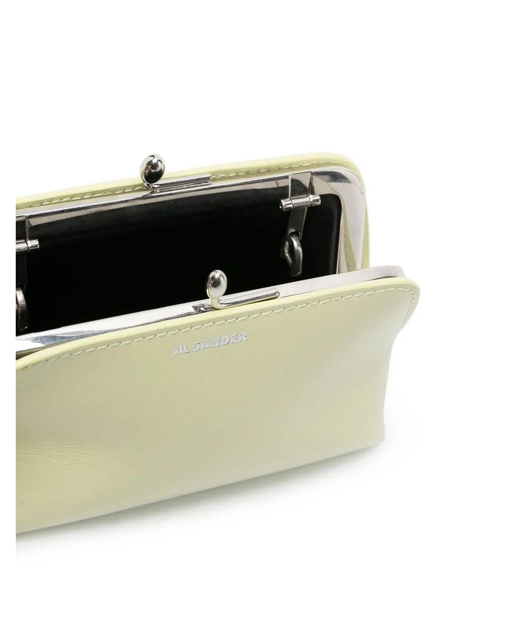 Jil Sander Natural Logo-Print Crossbody Bag
