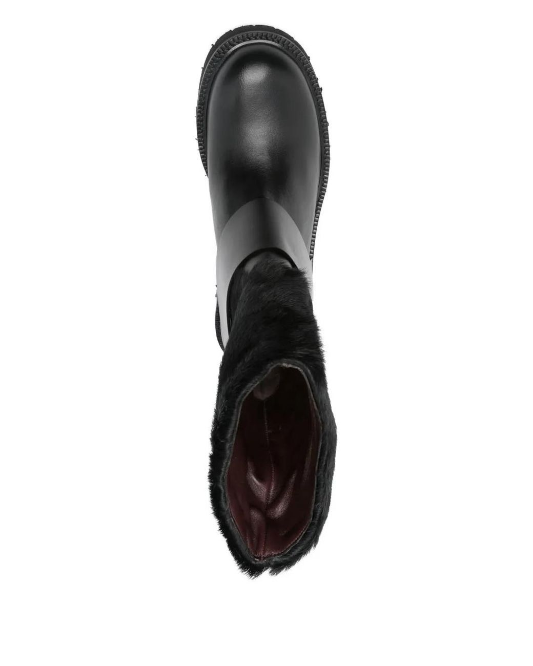 Roberto Festa Black 40Mm Fur-Trimmed Ankle Boots