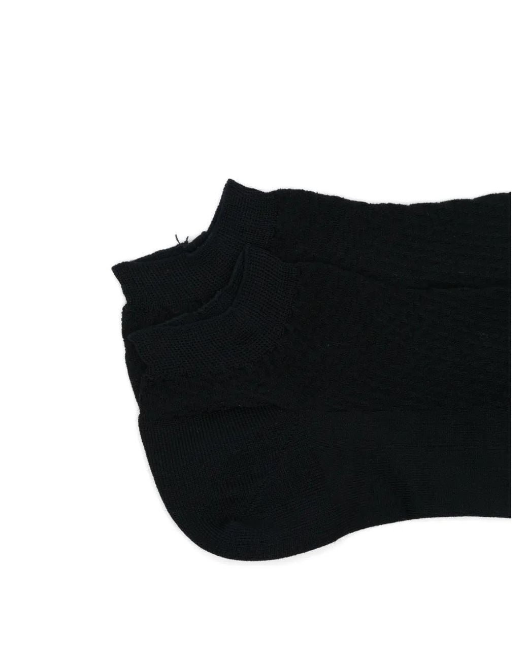 Zegna Black Sleek Dash Socks for men