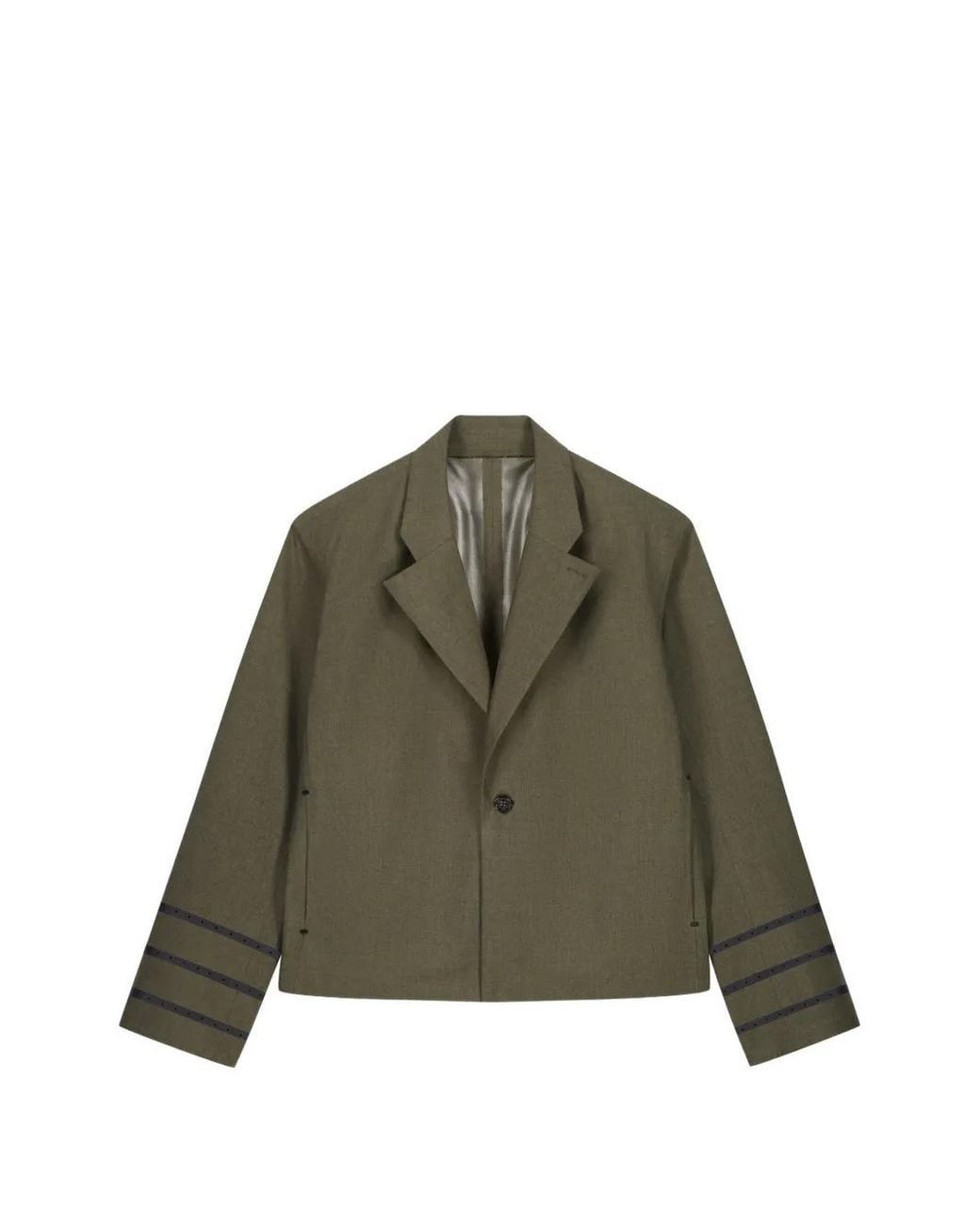 Coperni Green Striped Tailored Jacket