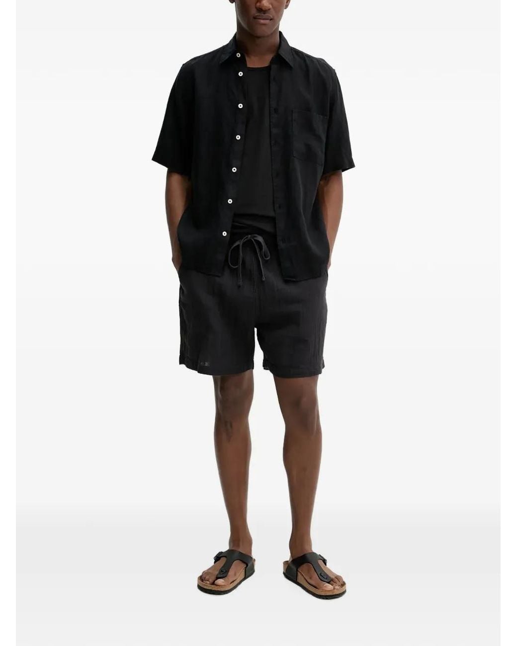 Levi's Black Xx Drawstring Elasticated Shorts for men