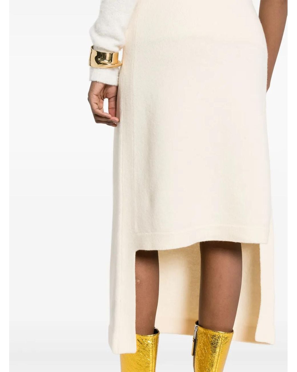 Jil Sander Wollen Rok in het White