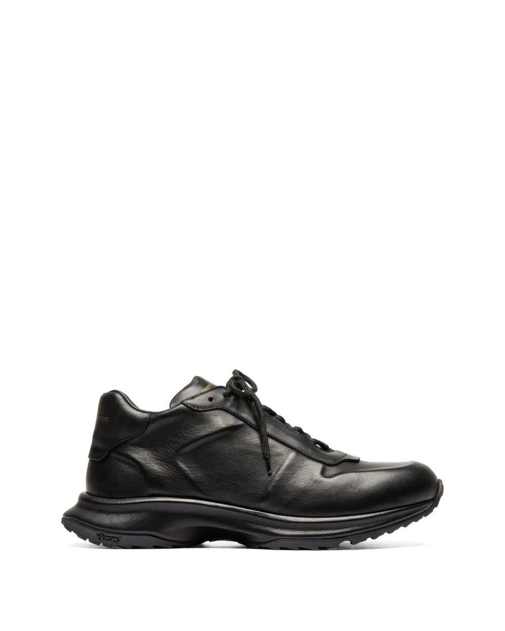 Officine Creative Black Phas 001 Leather Sneakers for men