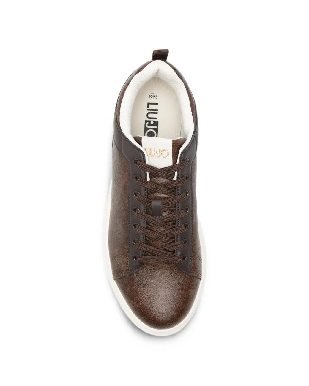Liu Jo Brown Logo-Print Panelled Sneakers for men