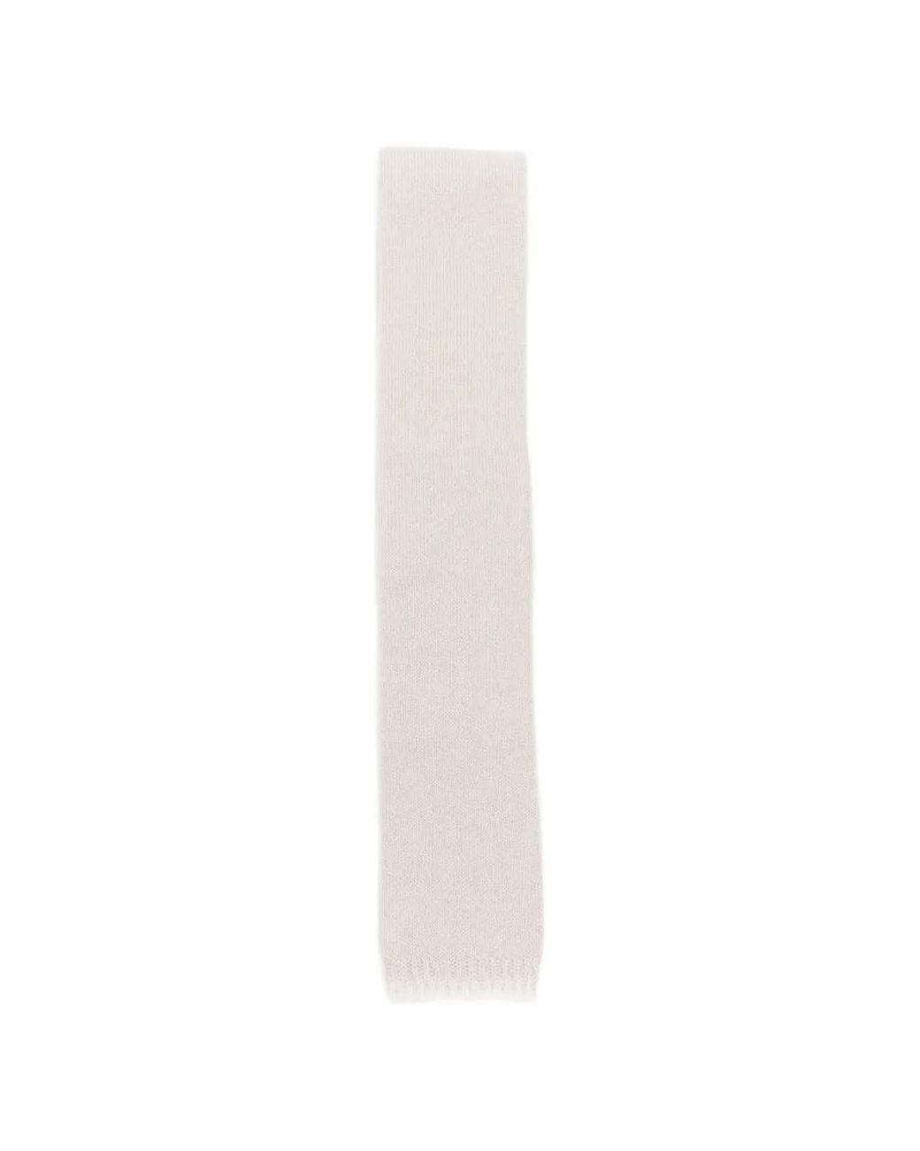 Eleventy White Cashmere Tie for men