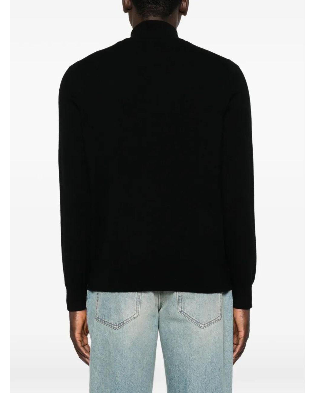 Bompard Black Half-Zip Sweater for men
