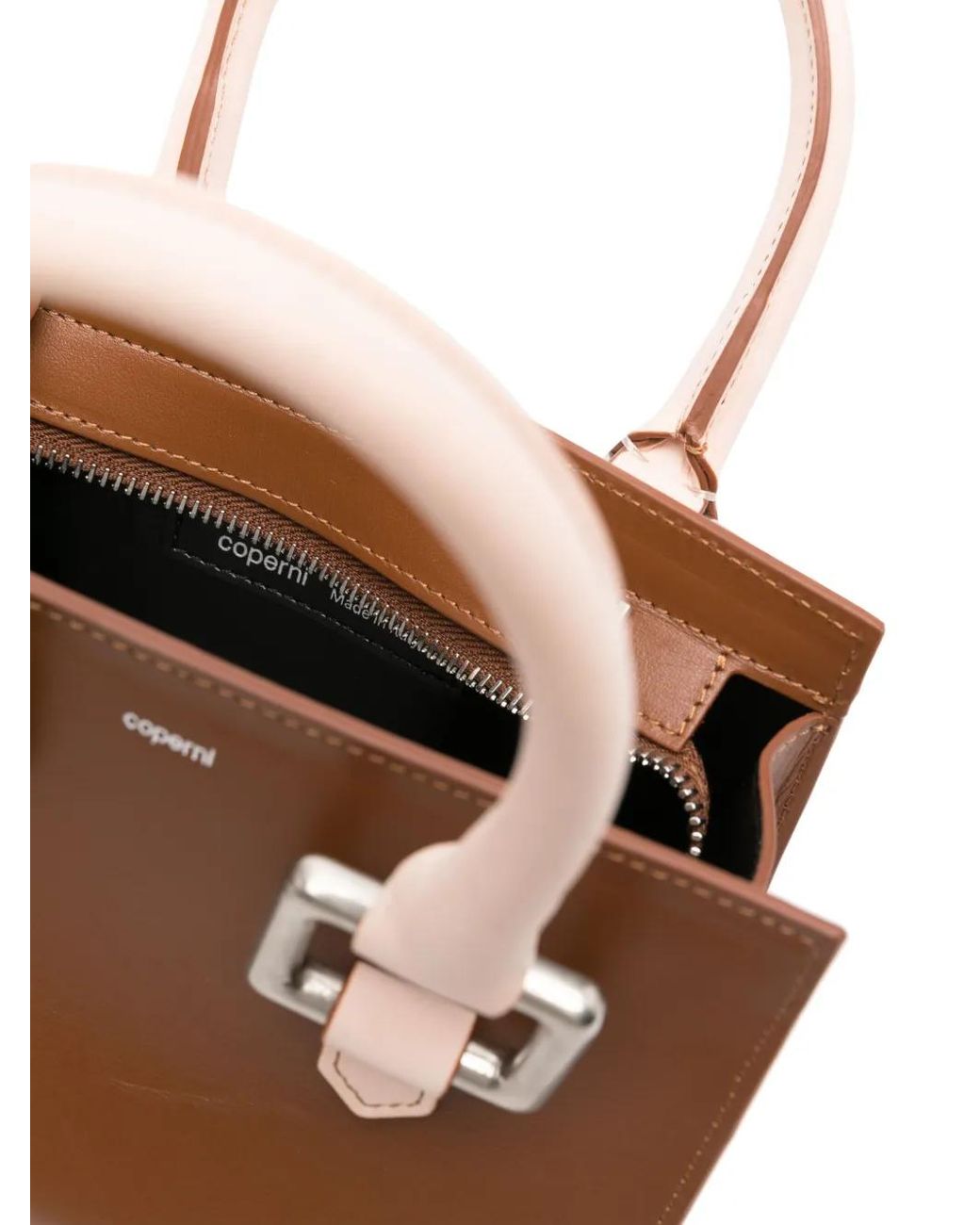 Coperni Brown Emoji Leather Mini Bag