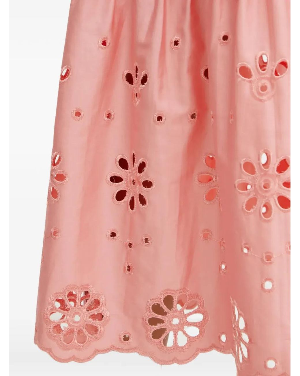 Fracomina Pink Gestuftes Kleid mit Ösen
