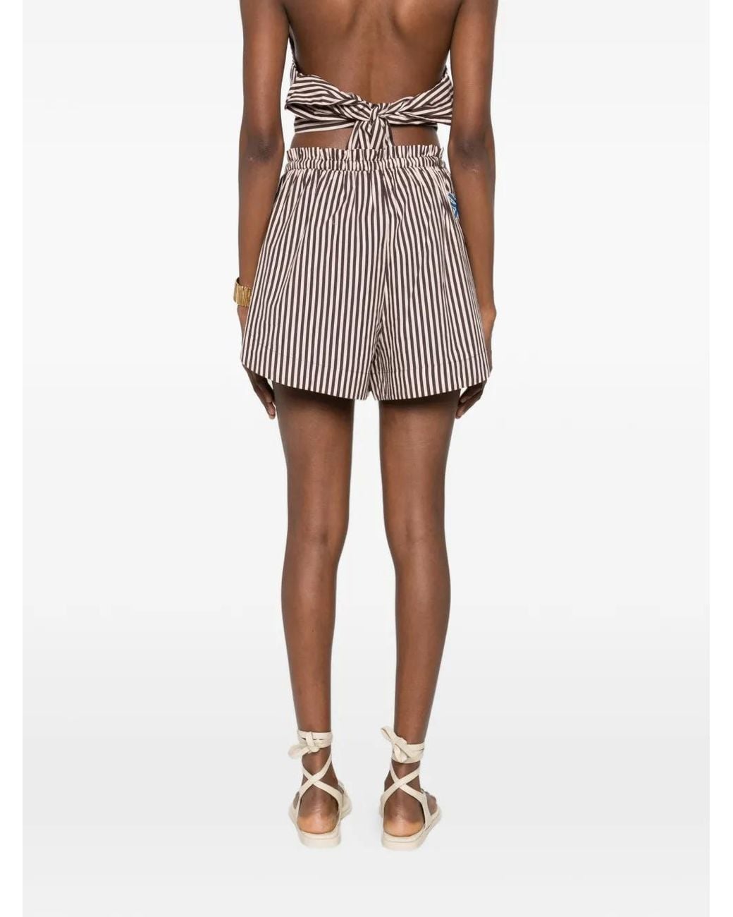 ALÉMAIS Natural Sirocco Striped Trousers