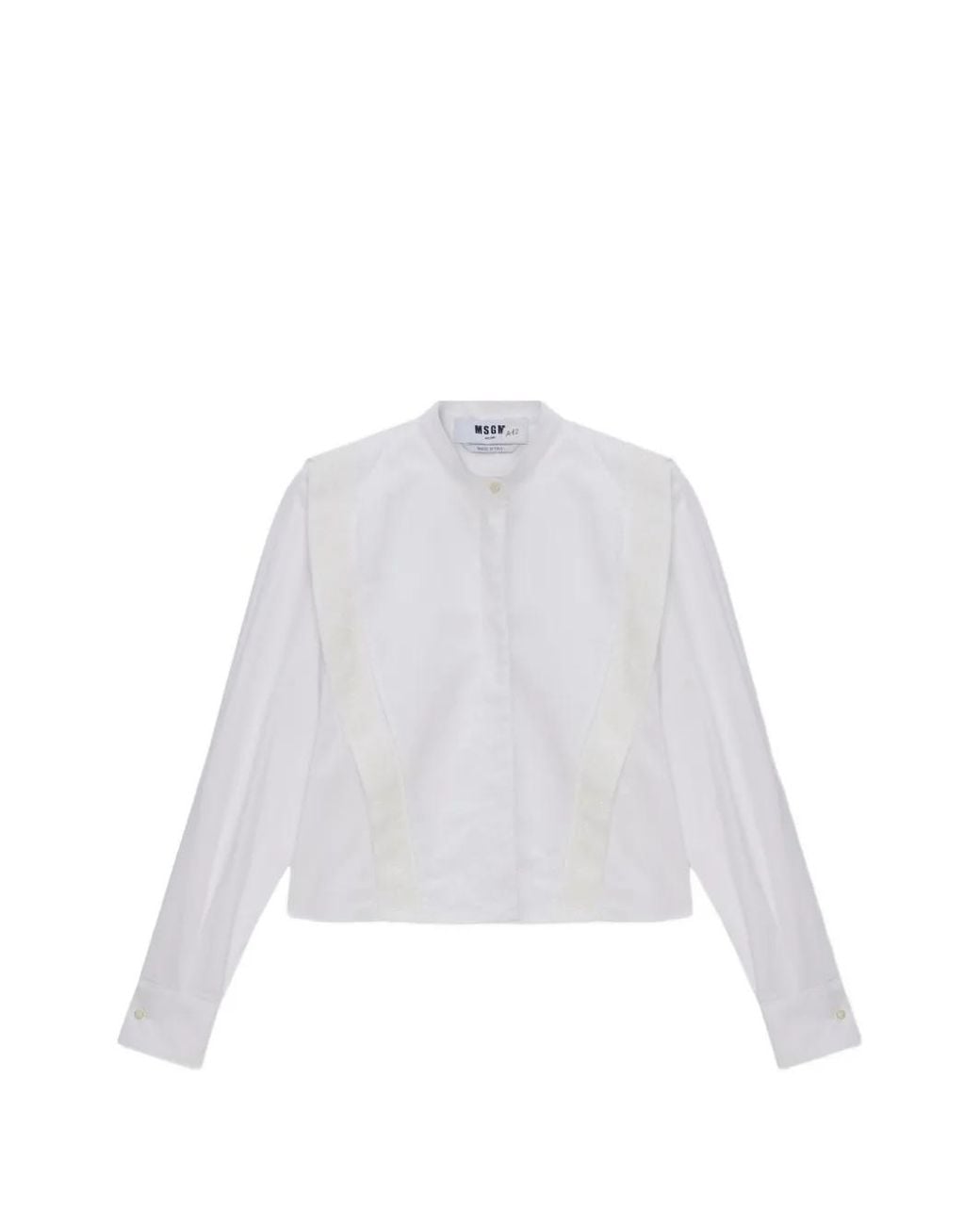 MSGM Overhemd Met Kanten Vlak in het White