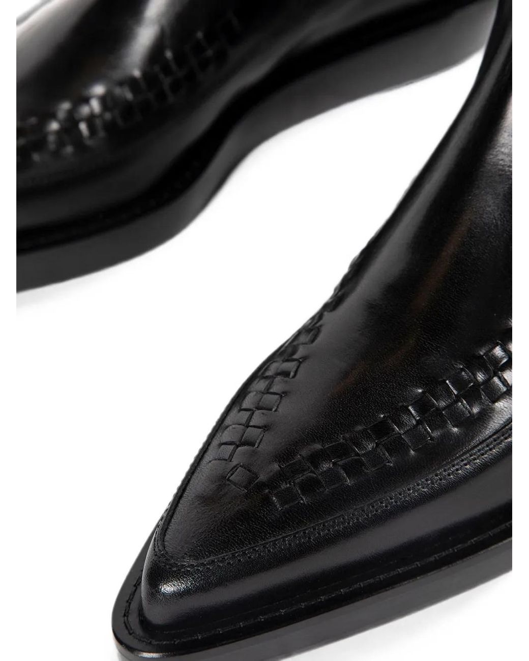 Ann Demeulemeester Black Ro Woven-Detail Chelsea Boots for men