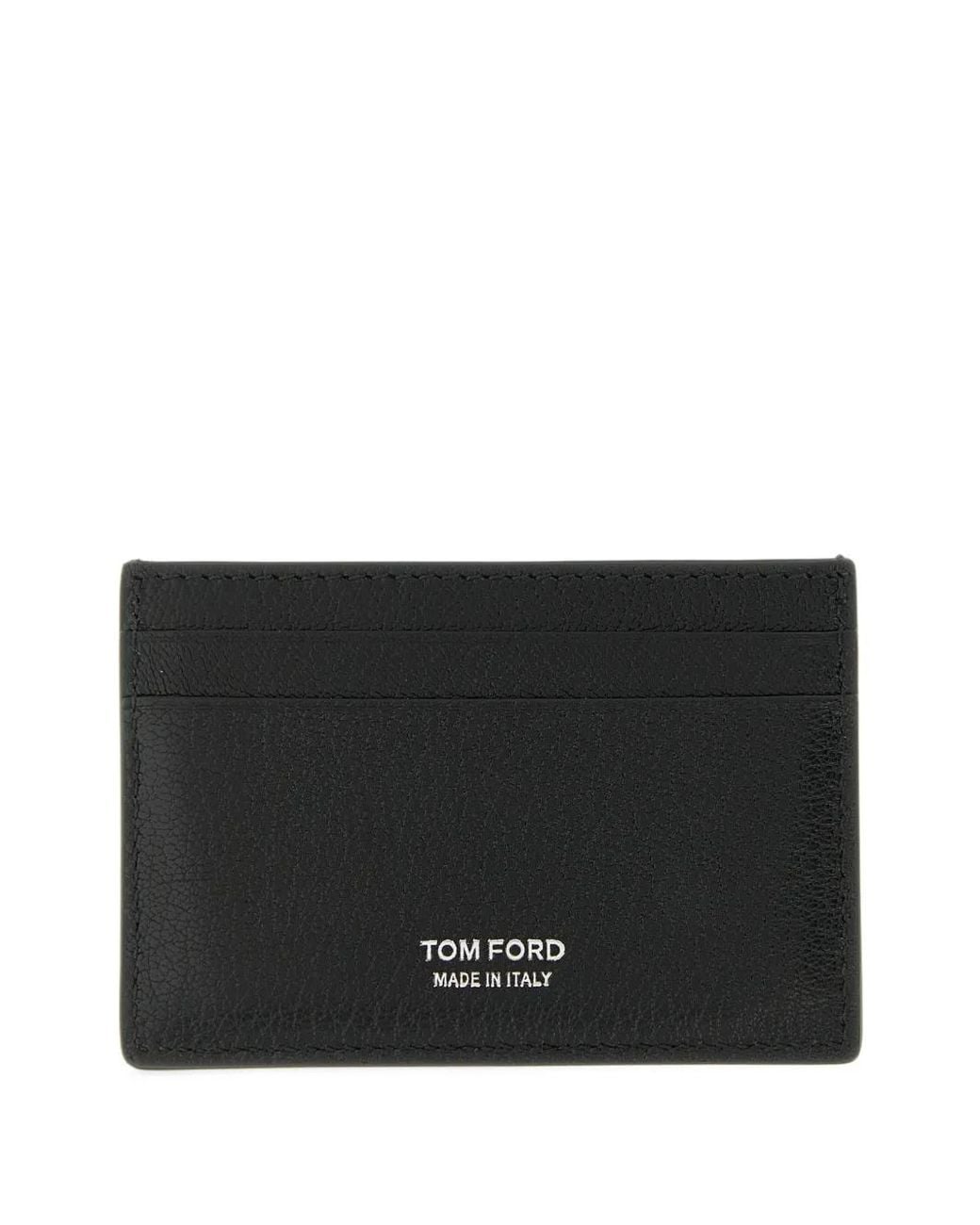 Tom Ford Black Goatskin Cardholder for men