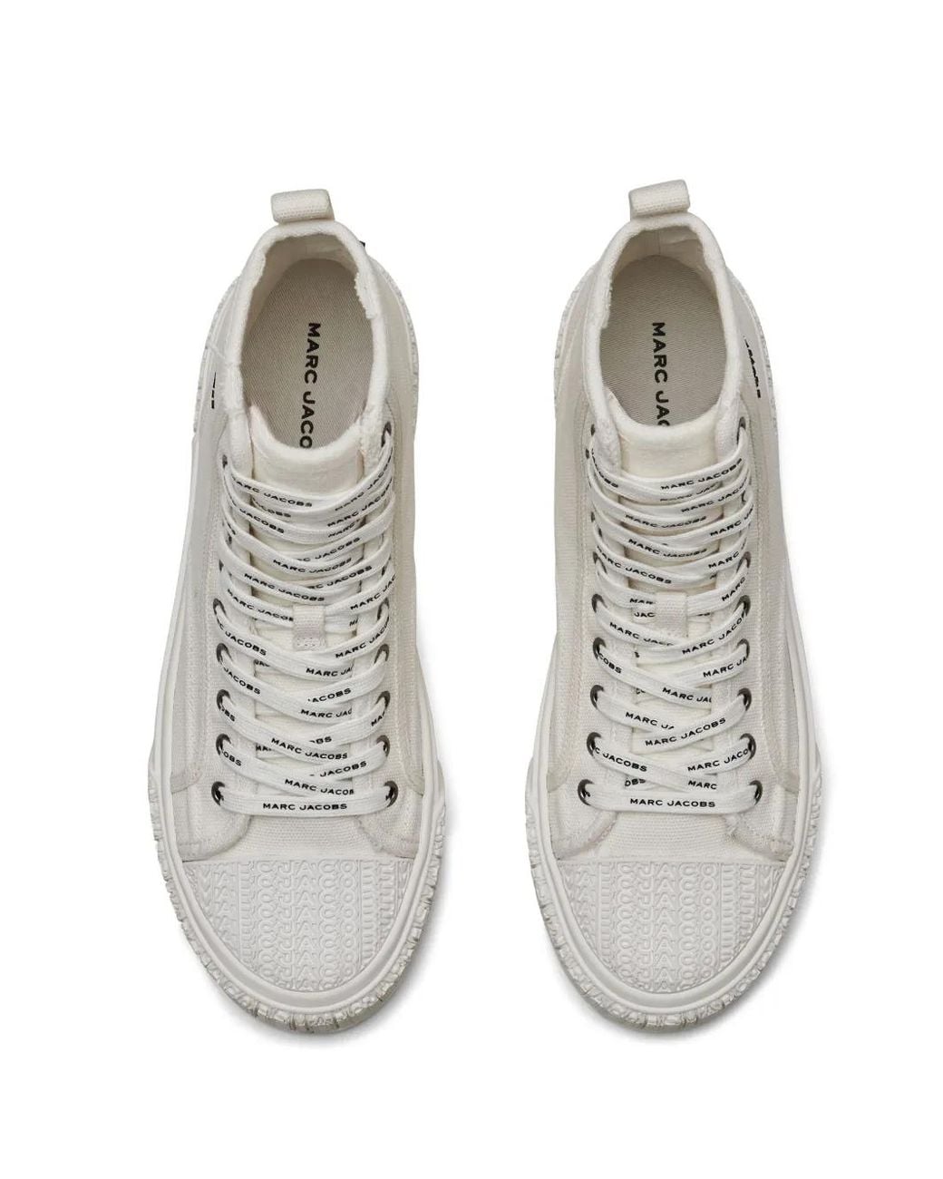 Marc Jacobs Gray The Canvas High-Top Sneakers