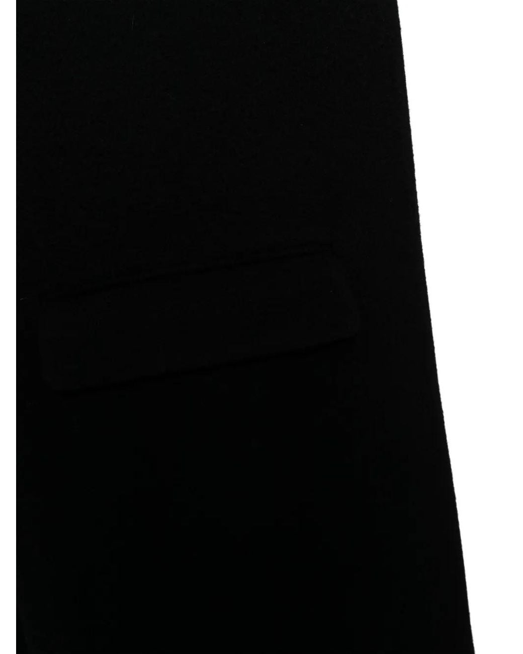 ALAINPAUL Black Pocket Wool Scarf