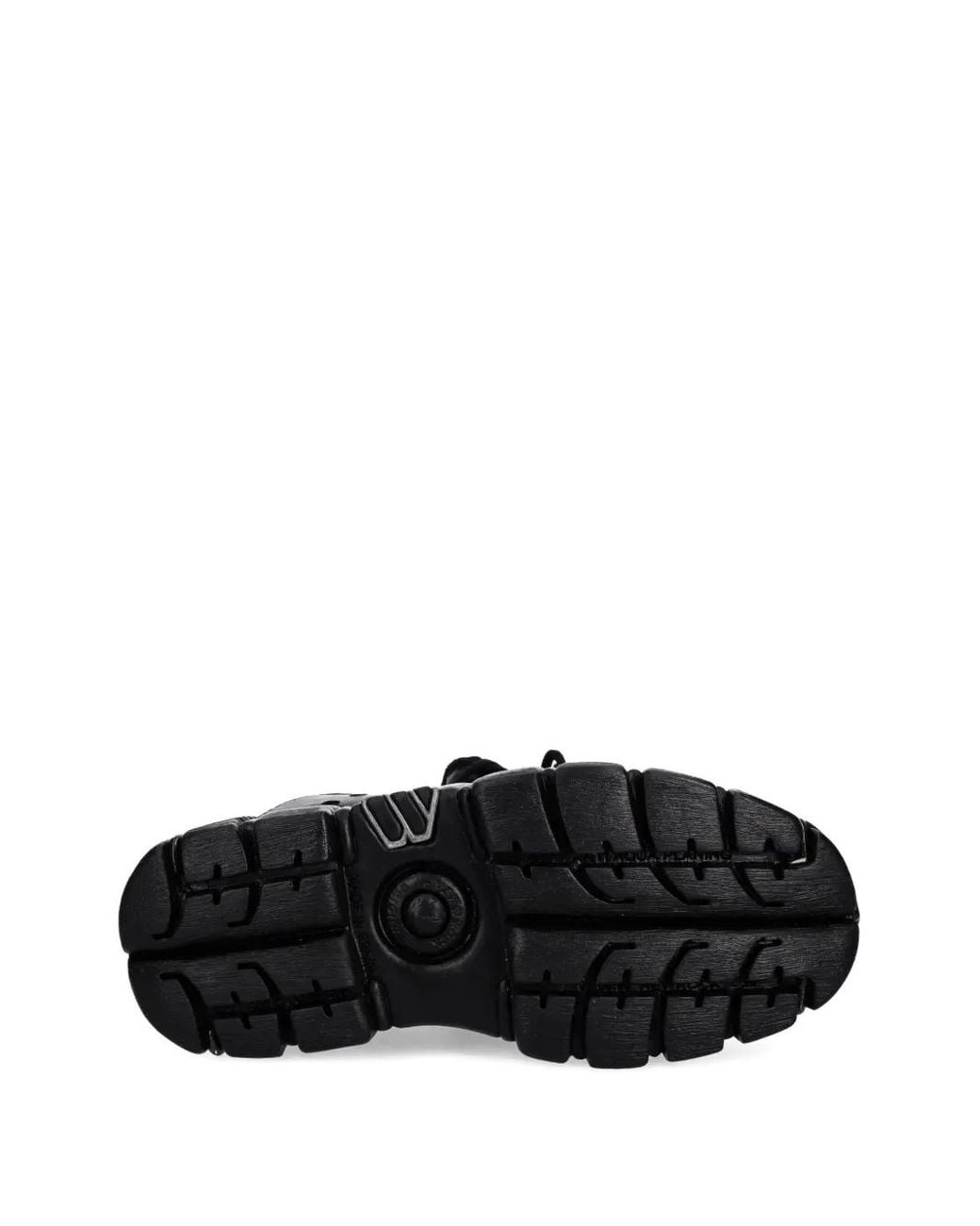 New Rock Black M-120N-C26 Lace-Up Platform Trainers
