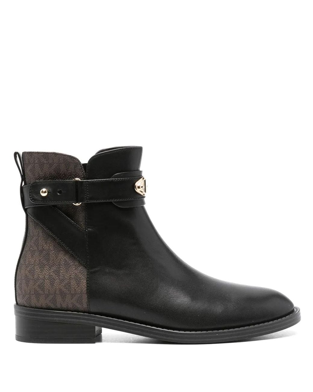 MICHAEL Michael Kors Black Darcy Monogram-Print Boots