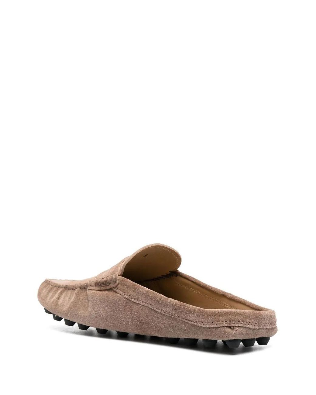 Tod's Brown Gommino Bubble Suede Mules for men