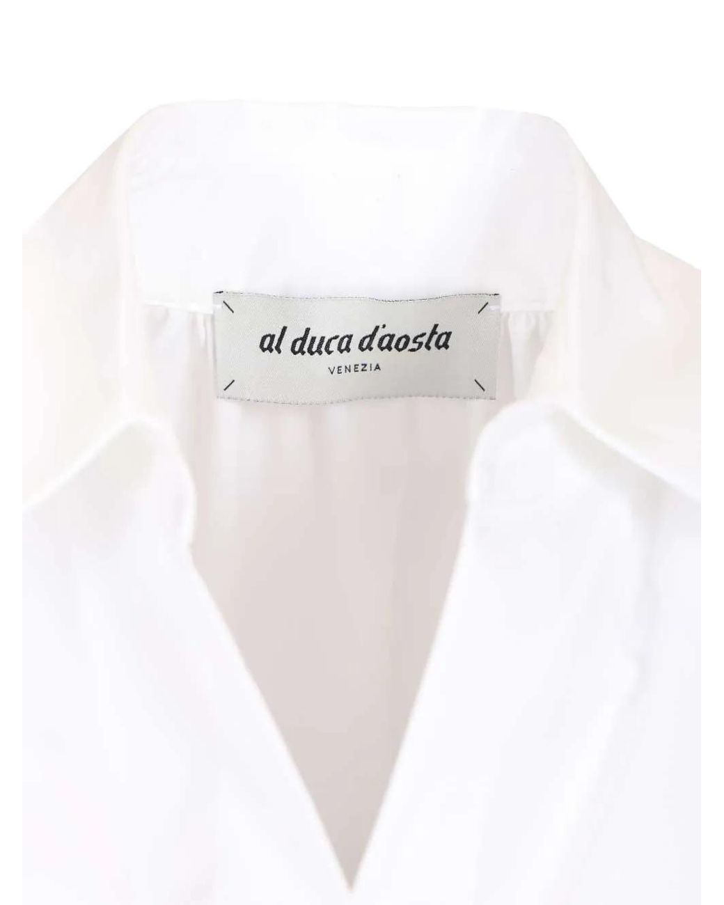 Al Duca D'aosta White Aletta Short Sleeve Shirt