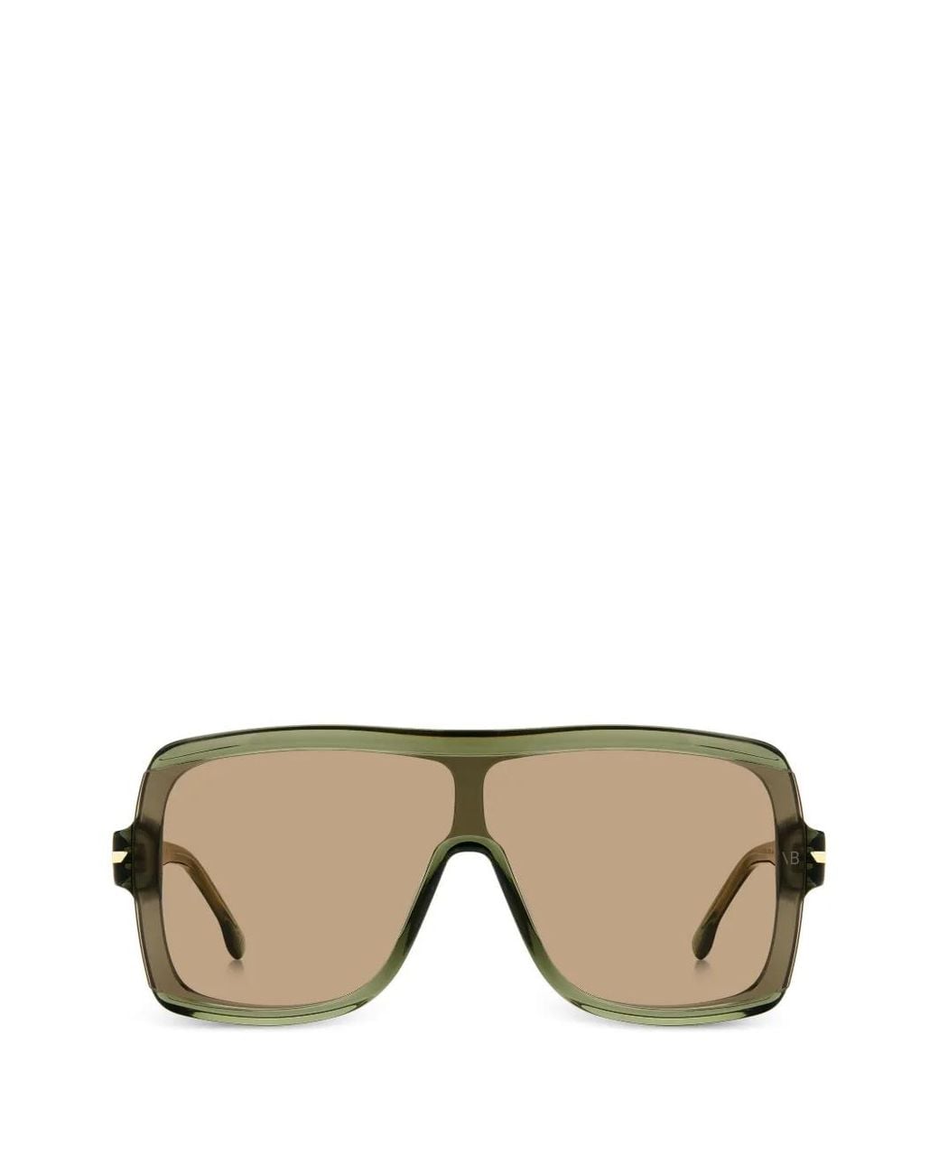 Victoria Beckham Gray Pilot-Frame Sunglasses