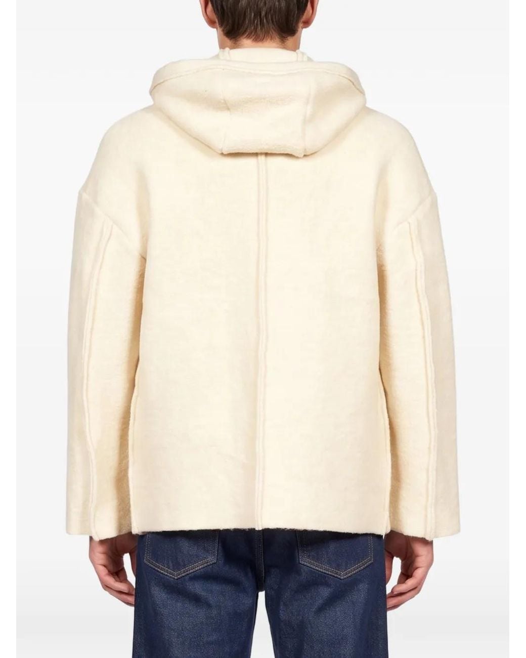 Laneus Natural Zip-Up Hoodie for men