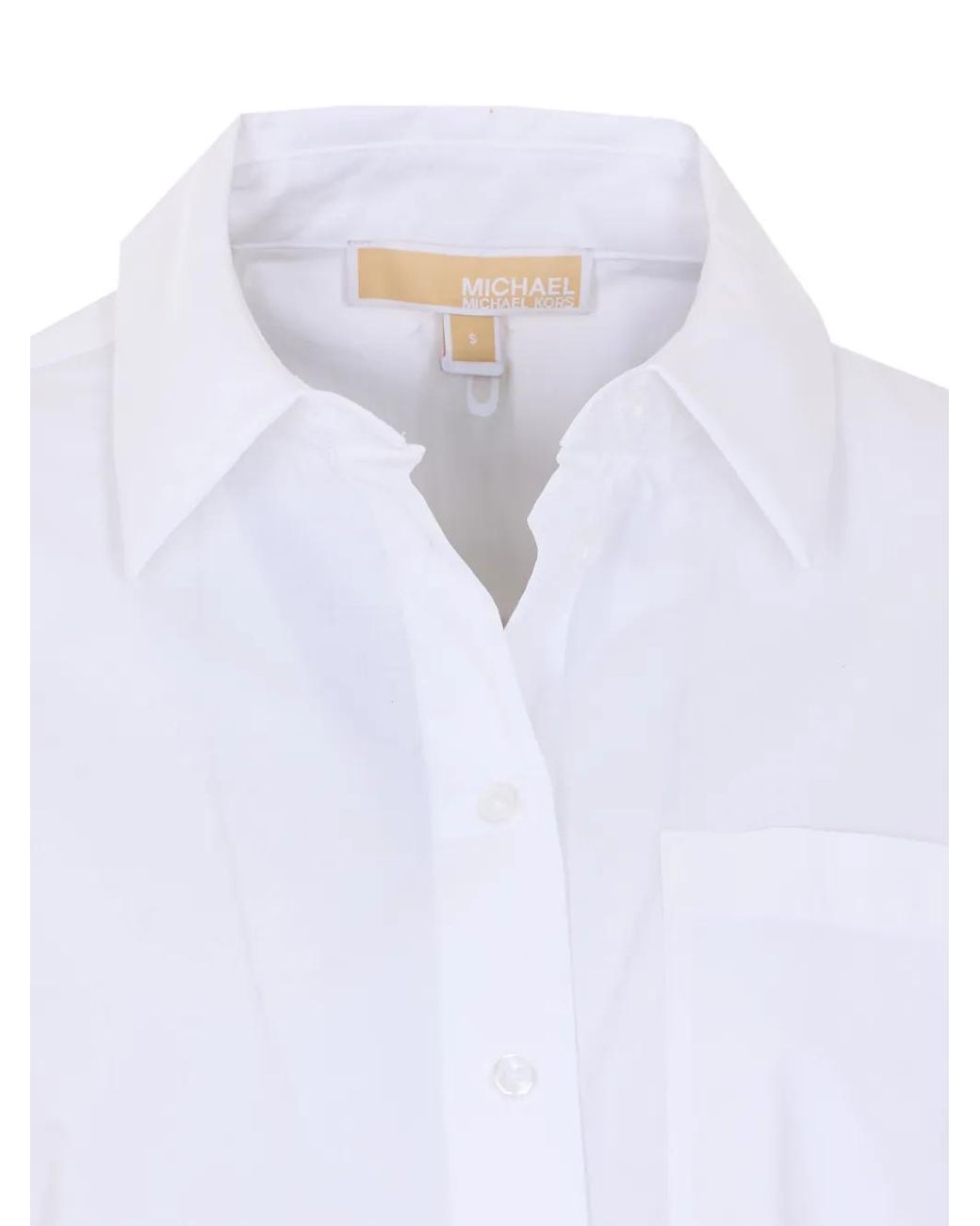 MICHAEL Michael Kors White Patch-Pocket Shirt