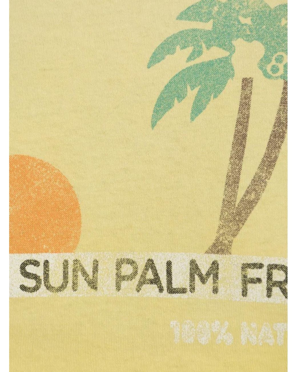 Mother Yellow The Itty Bitty Ringer Palm-Print T-Shirt