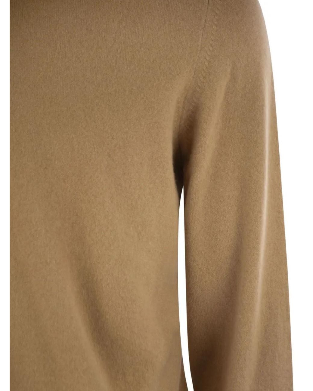 Fedeli Brown Argentina Long-Sleeve Sweater for men