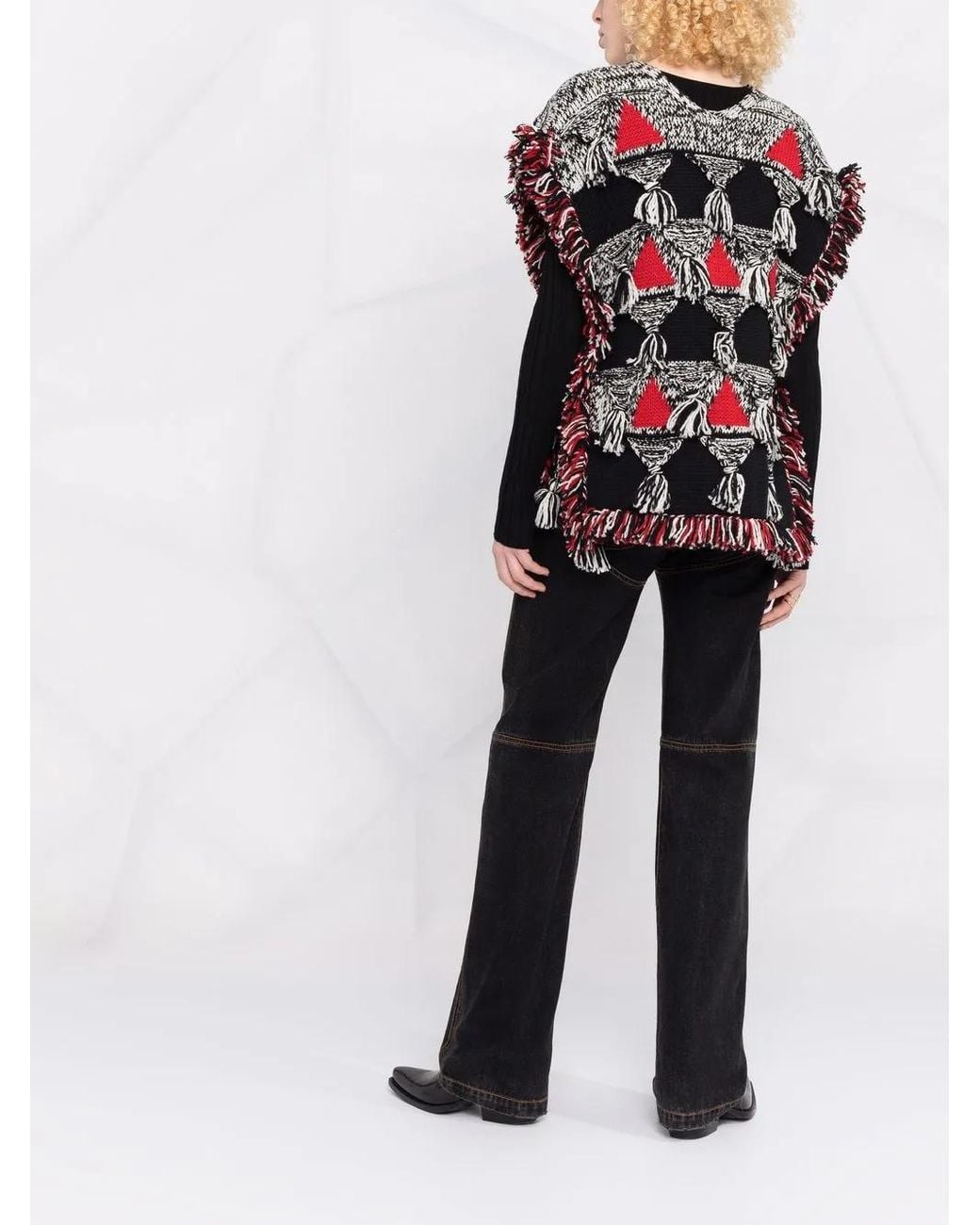 Etro Red Klassischer Pullover