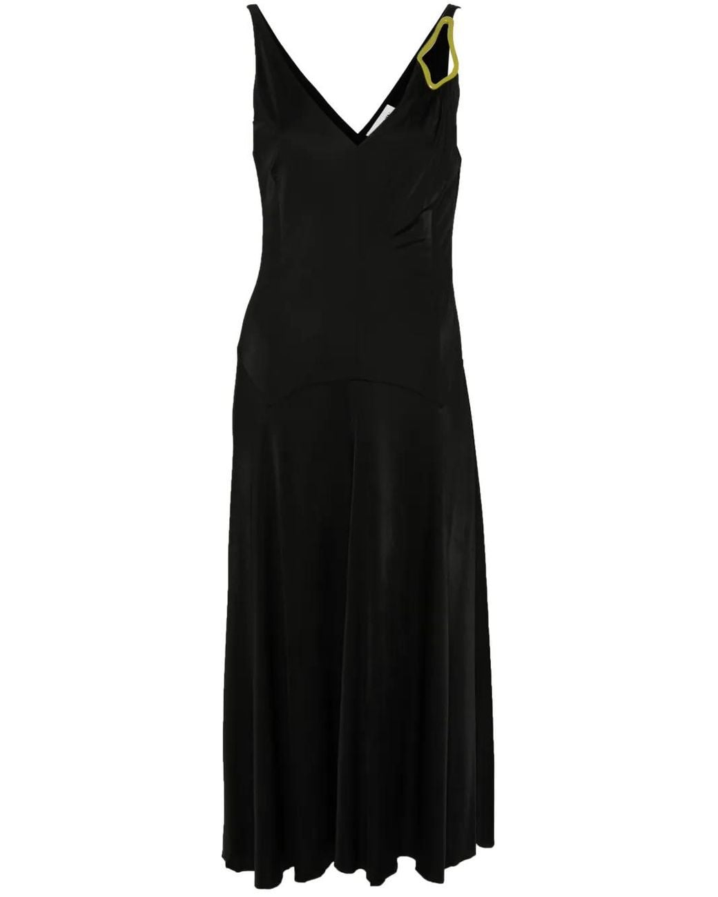 Lanvin Black Eyelet-Detailing Dress