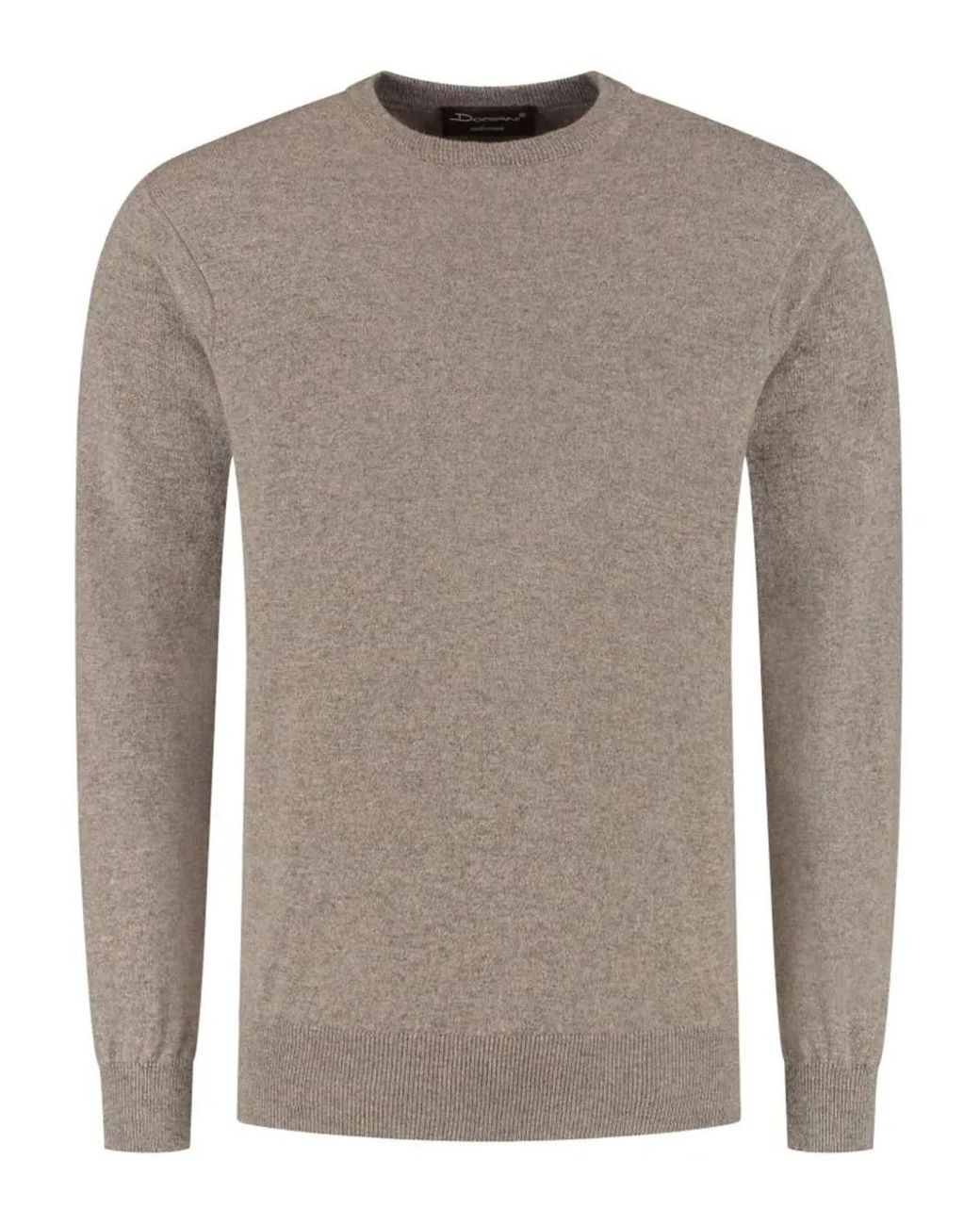 Doriani Gray Crew-Neck Knitted Sweater for men