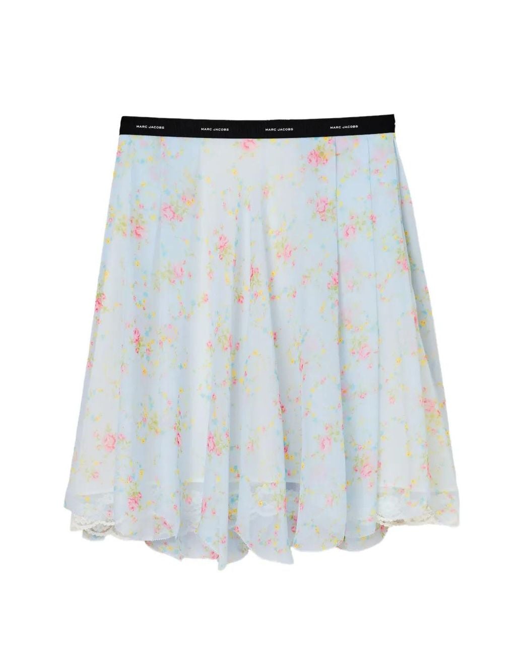 Marc Jacobs Blue Chiffon Mini Skirt