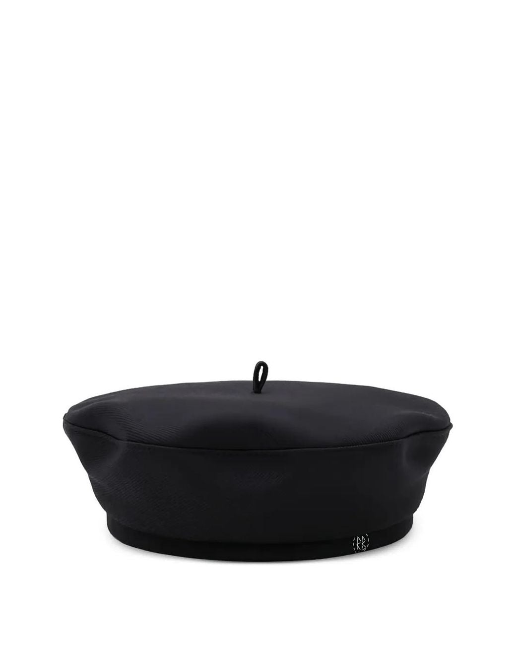Ruslan Baginskiy Black Monogram-Embellished Beret