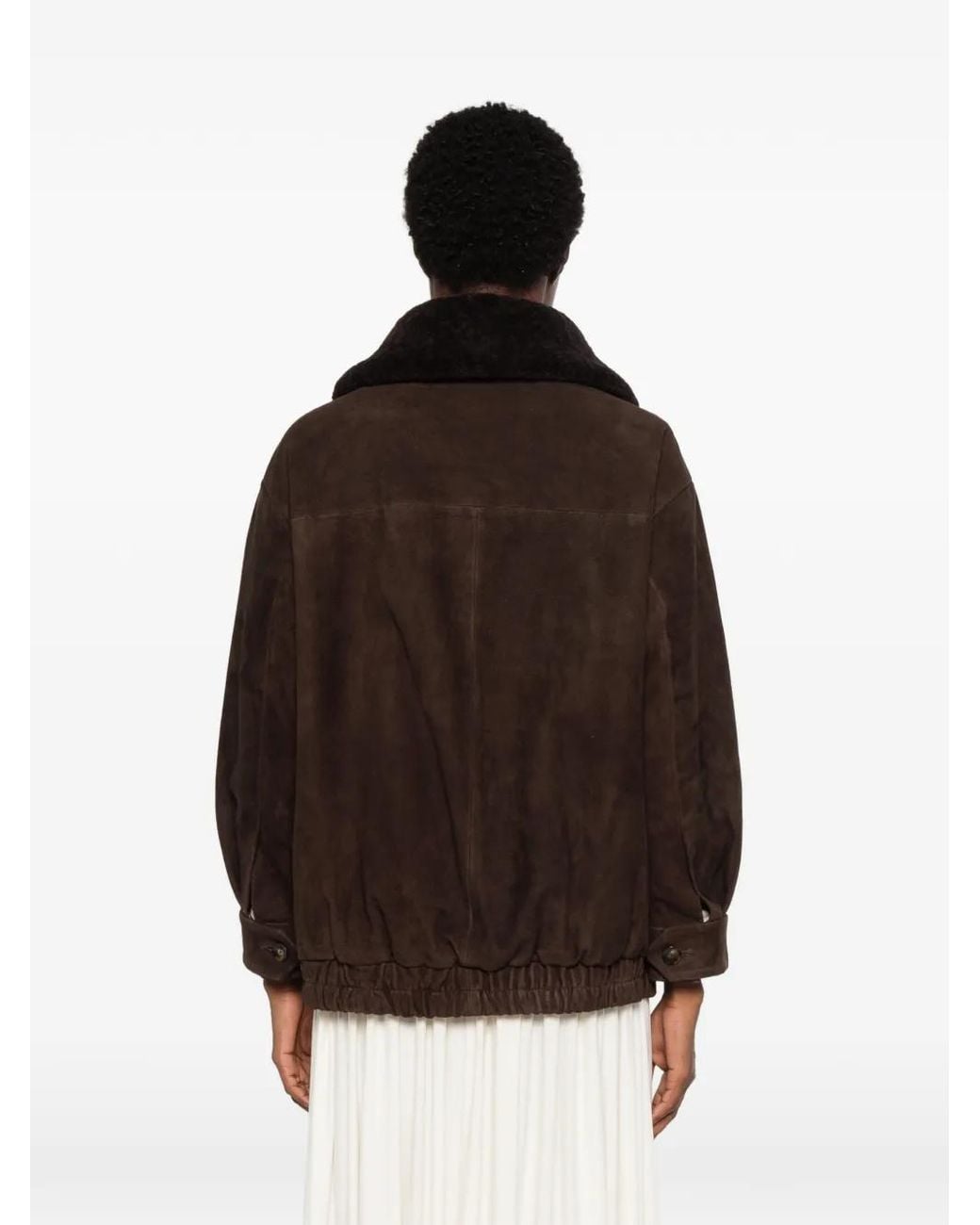 The Jackie Leathers Brown Griselda Suede Jacket