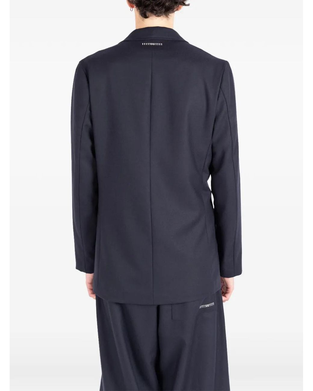 Societe Anonyme Blue Granpa Patch-Pocket Blazer for men