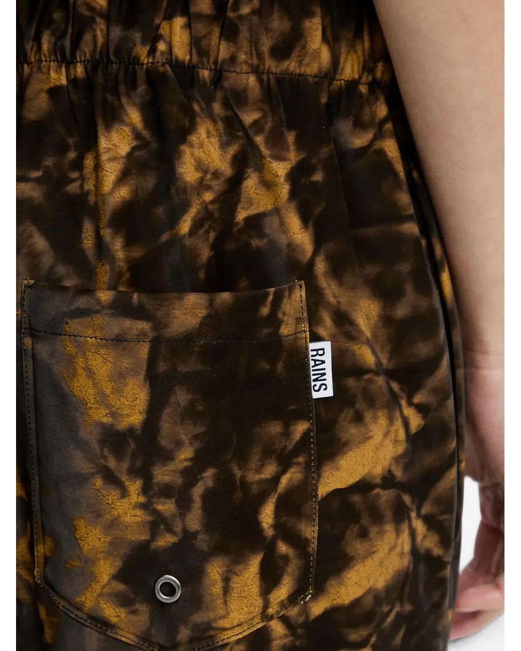 Rains Black Rain Drawstring Track Pants