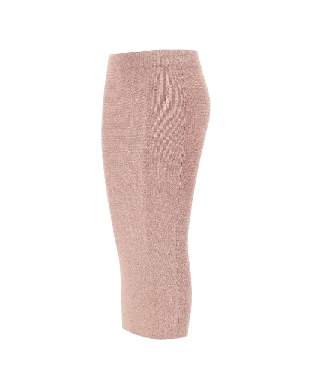 Kangra White Ribbed-Knit Midi Skirt