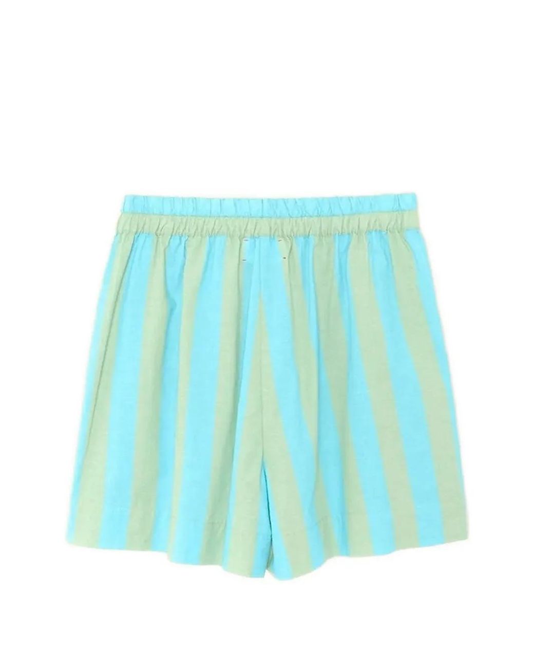 Xirena Blue Casey Striped Cotton Shorts