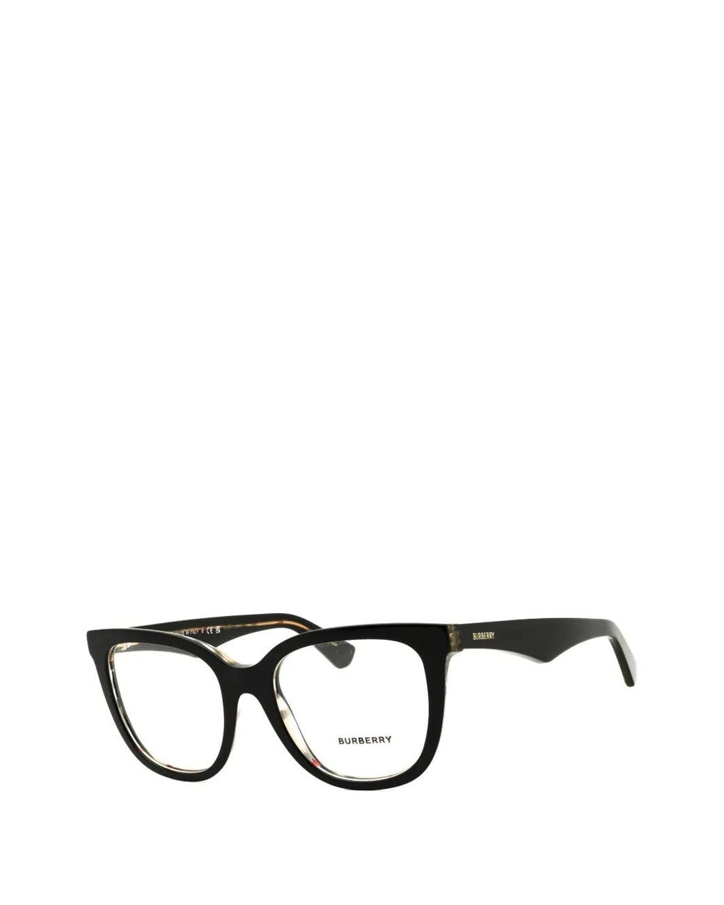 Burberry Black Rectangle-Frame Glasses