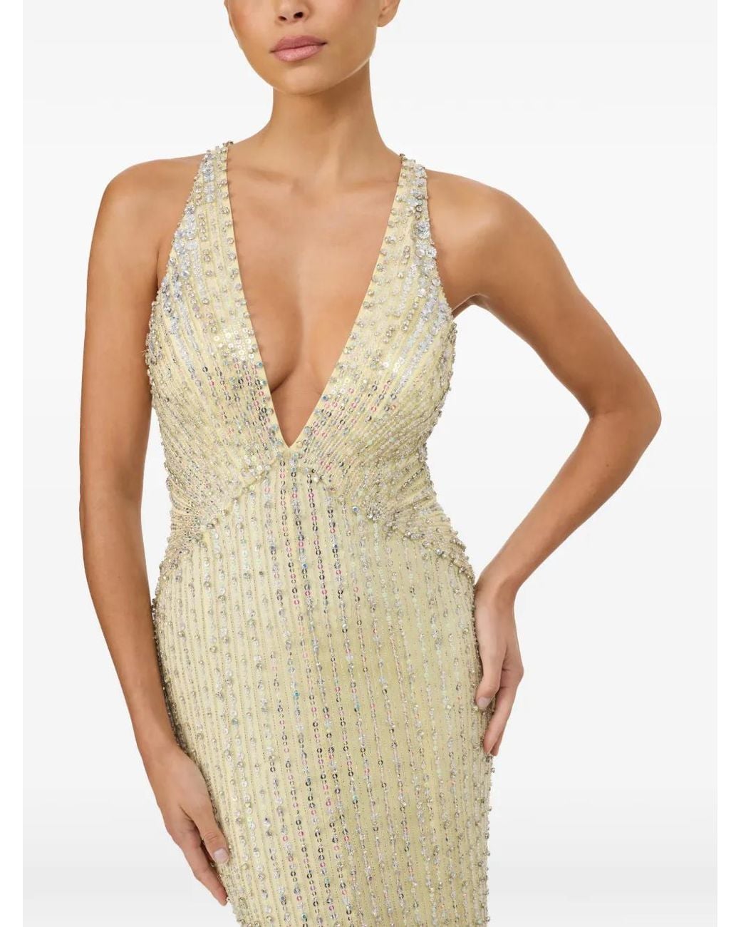 Jenny Packham White Atlas Dress