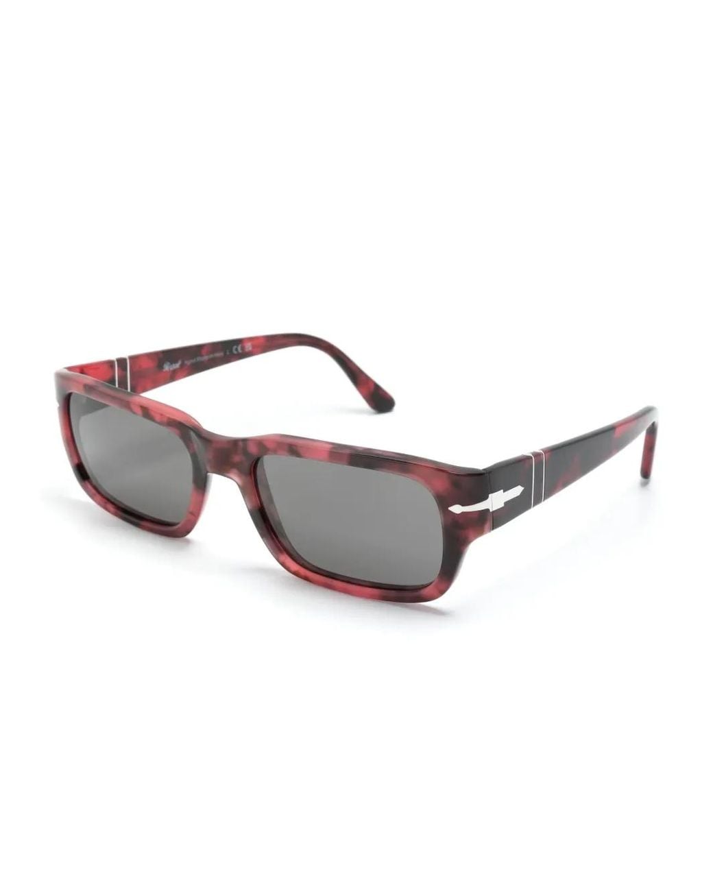 Persol Gray Adrien Rectangle-Frame Sunglasses for men