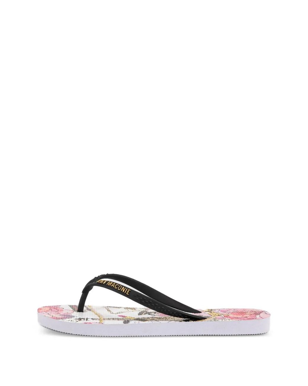Kat Maconie White Sola Graphic-Print Flip-Flops