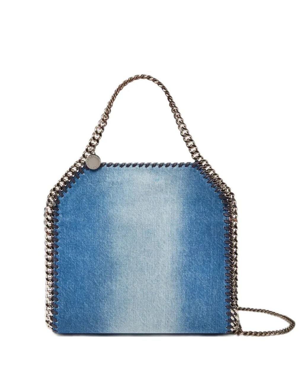 Stella McCartney Blue Falabella Denim Mini Tote Bag