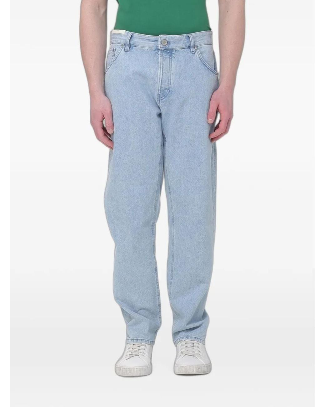 PT Torino Blue Rebel Straight-Leg Jeans for men