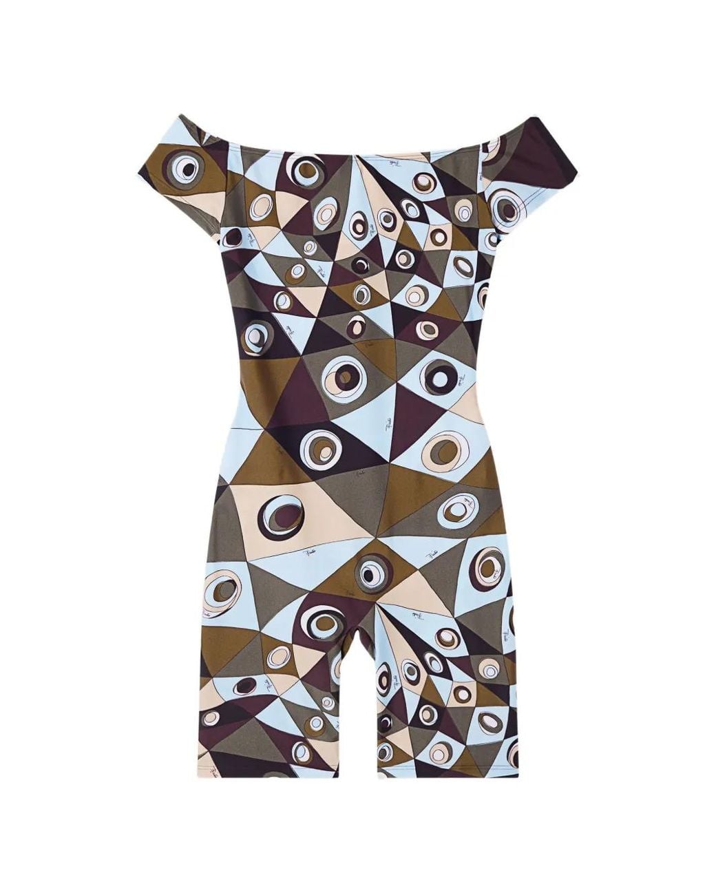Emilio Pucci White Occhi-Print Jumpsuit