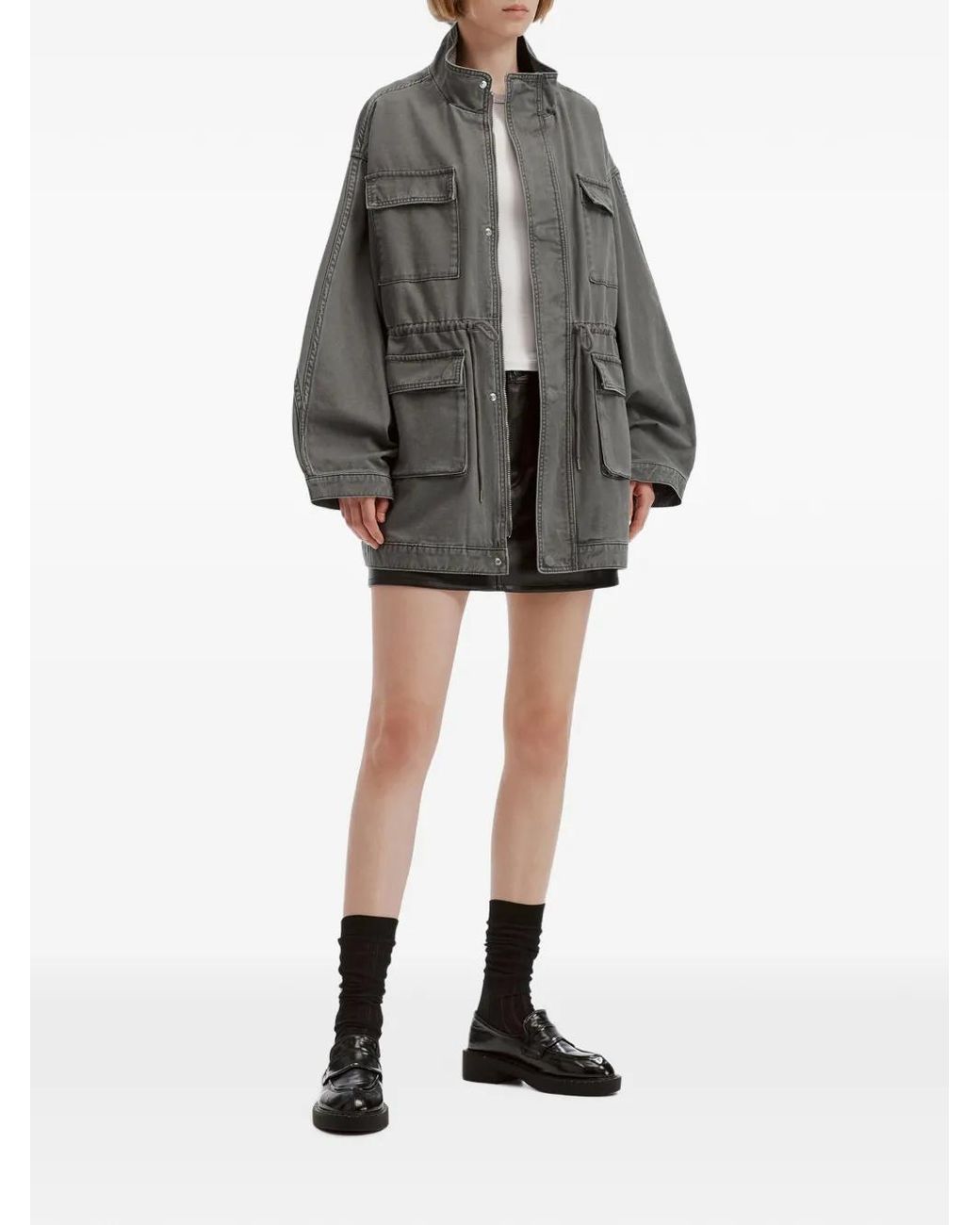 B+ AB Gray Veste Utilitaire À Lien De Resserrage