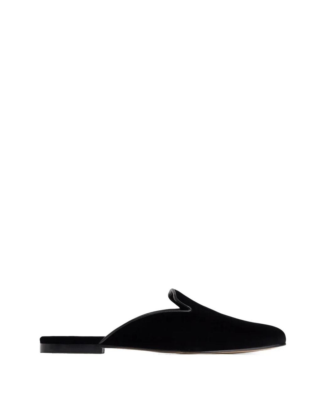 12 STOREEZ Black Mules En Velours