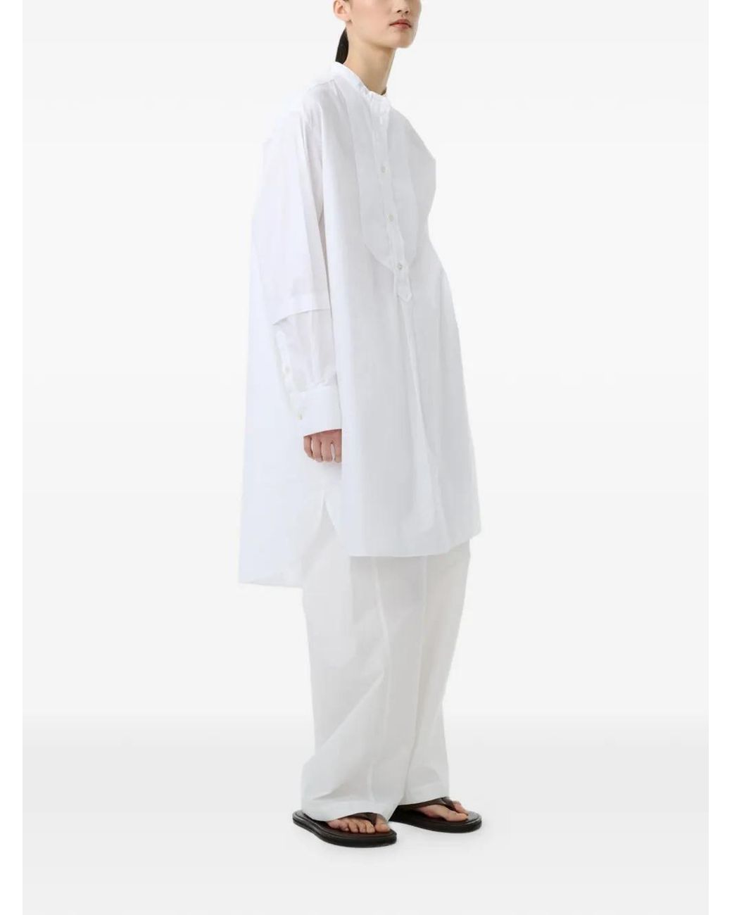 Studio Nicholson White Lalon Dress
